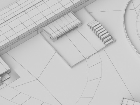 F1 Race Track Model 3D