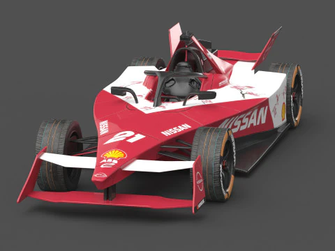 Nissan Formula E Team 2024 PBR 3D Model