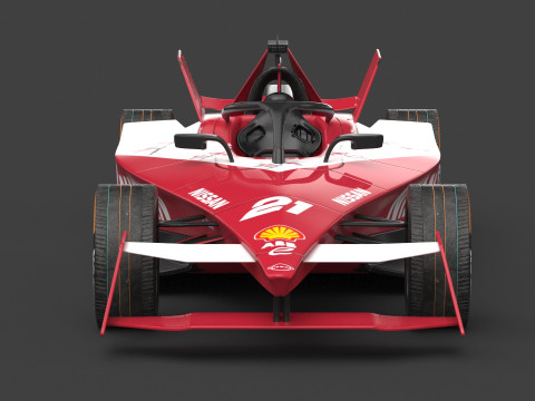 Nissan Formula E Team 2024 PBR 3D 模型