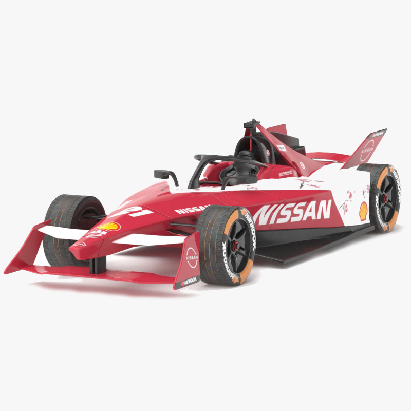 Nissan Formula E Team 2024 PBR 3D 模型 .c4d .max .obj .3ds .fbx .stl .blend 