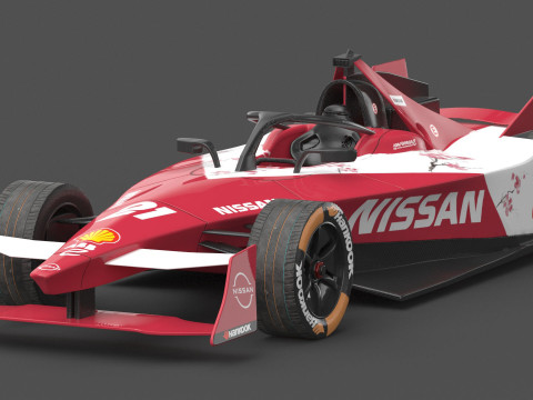 Nissan Formula E Team 2024 PBR 3D 模型