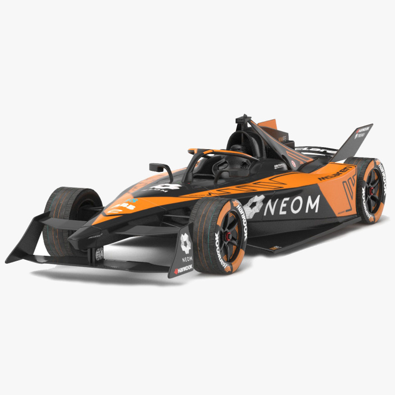 NEOM McLaren Formula E 2024 PBR Modello 3D .c4d .max .obj .3ds .fbx .stl .blend 
