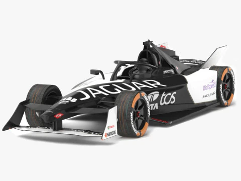 Jaguar Racing Formula E 2024 PBR 3D Модель