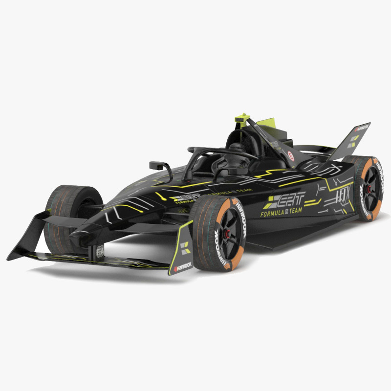 ERT Formula E Team 2024 PBR 3D Model .c4d .max .obj .3ds .fbx .stl .blend 