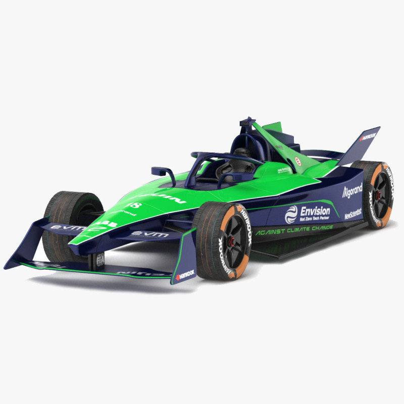 Envision Racing Formula E Team 2024 PBR 3D Model .c4d .max .obj .3ds .fbx .stl .blend 