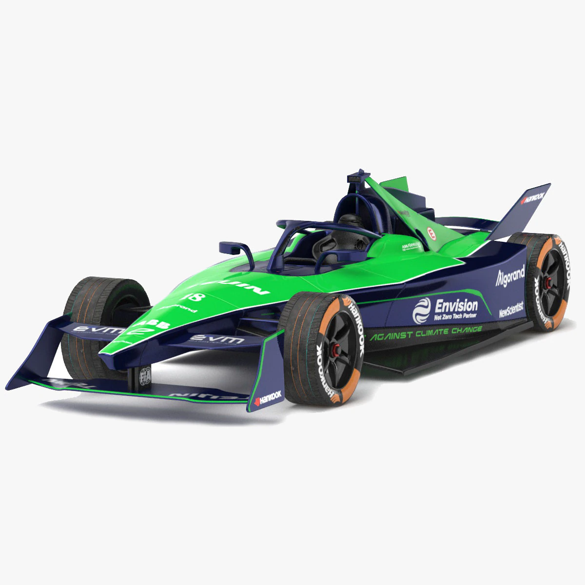 Envision Racing Formula E Team 2024 PBR 3D Model .c4d .max .obj .3ds .fbx .stl .blend 