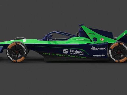Envision Racing Formula E Team 2024 PBR 3D Model