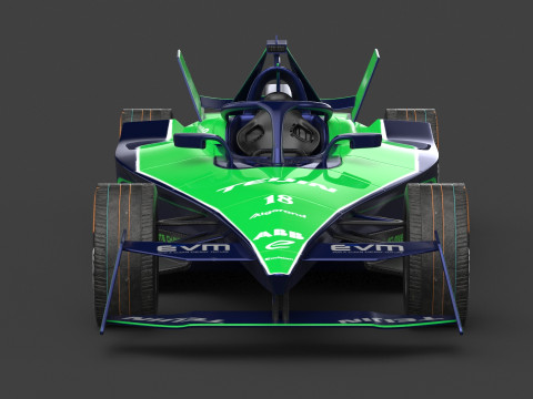 Envision Racing Formula E Team 2024 PBR 3D Model