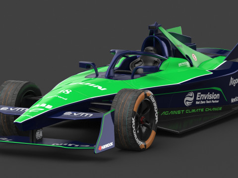 Envision Racing Formula E Team 2024 PBR 3D Model
