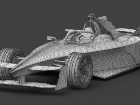 Envision Racing Formula E Team 2024 PBR 3D Model