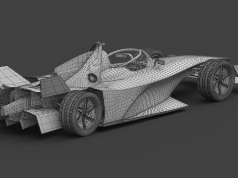 Envision Racing Formula E Team 2024 PBR 3D Model