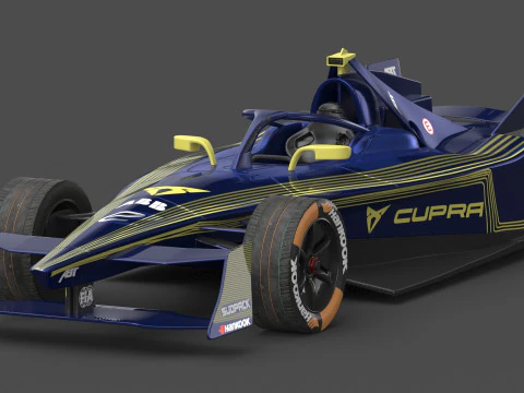 ABT CUPRA Formula E Team 2024 PBR 3D Model