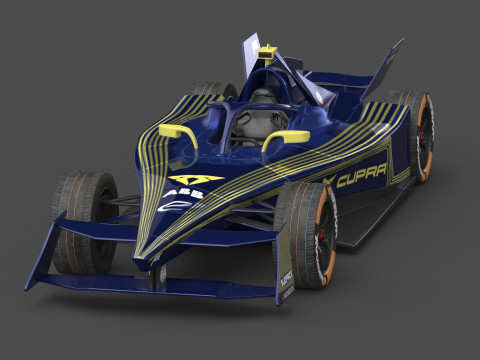 ABT CUPRA Formula E Team 2024 PBR 3D 模型