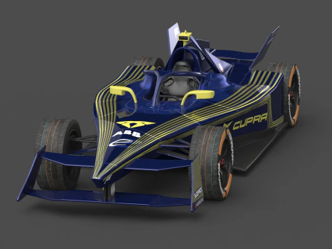 ABT CUPRA Formula E Team 2024 PBR 3D Model