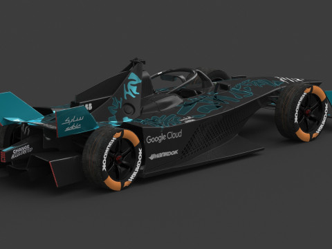 GENBETA Formula E Season 2025 PBR 3D Model