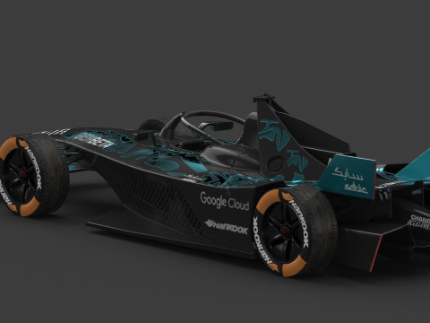 GENBETA Formula E Season 2025 PBR 3D Model