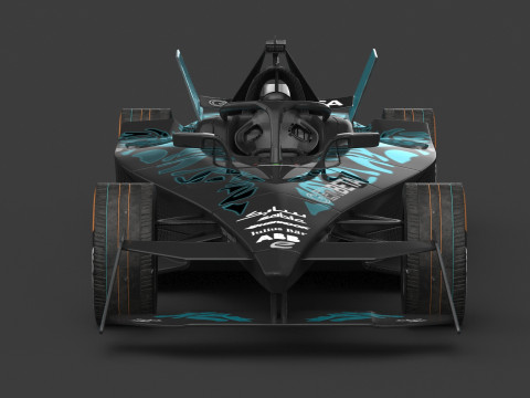 GENBETA Formula E Season 2025 PBR 3D Model