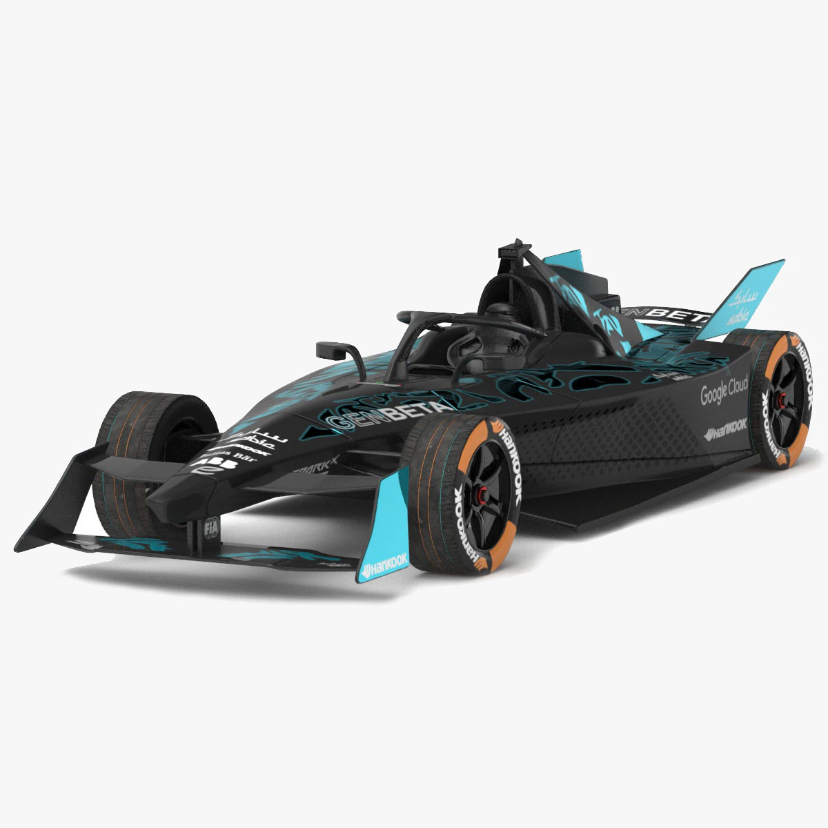 GENBETA Formula E Season 2025 PBR 3D Model .c4d .max .obj .3ds .fbx .stl .blend