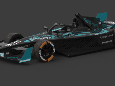 GENBETA Formula E Season 2025 PBR 3D Model