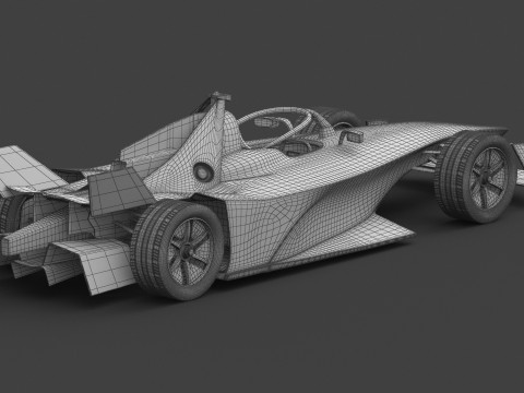 GENBETA Formula E Season 2025 PBR 3D Model