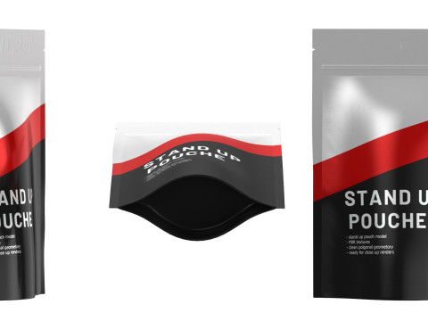 Stand up pouch v1 PBR Modèle 3D