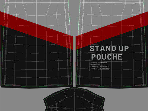 Stand up pouch v1 PBR Modèle 3D
