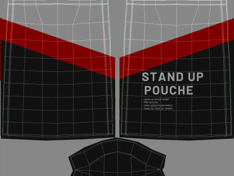 Stand up pouch v1 PBR 3D Model