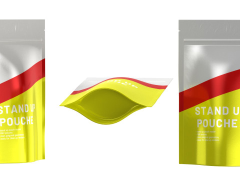 Stand up pouch v2 PBR Modelo 3D