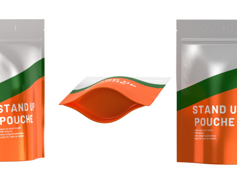 Stand up pouch v3 PBR 3Dモデル