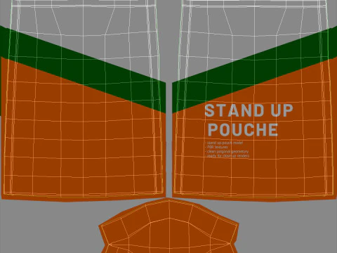 Stand up pouch v3 PBR 3D Model