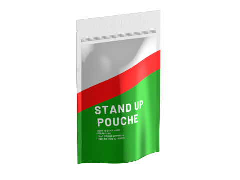 Stand up pouch v4 PBR 3D 모델