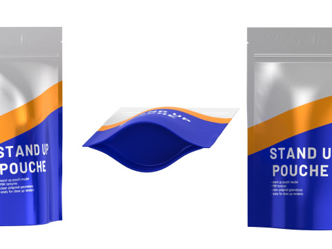 Stand up pouch v5 PBR 3D Model