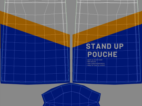 Stand up pouch v5 PBR 3D Model