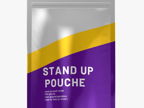 Stand up pouch v6 PBR 3D Model