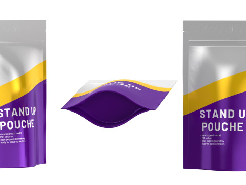 Stand up pouch v6 PBR Model 3D