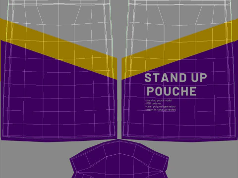 Stand up pouch v6 PBR 3D Model