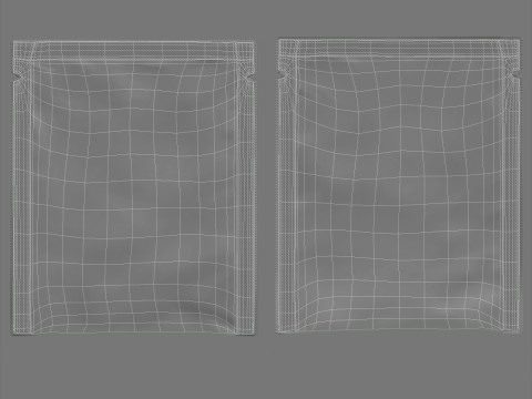 Sachet pouch v1 PBR 3D Model