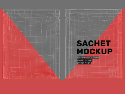 Sachet pouch v3 PBR 3D Model