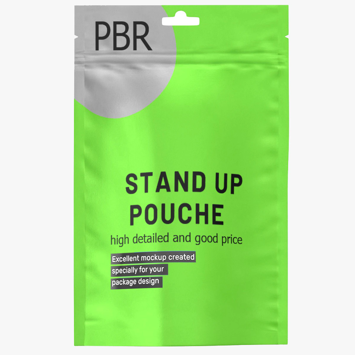 Stand up pouch v8 PBR 3D Model .c4d .max .obj .3ds .fbx .stl .blend 