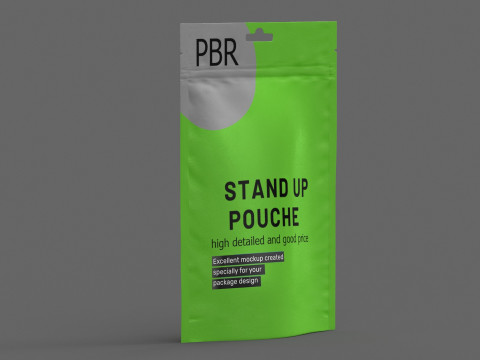 Stand up pouch v8 PBR Model 3D