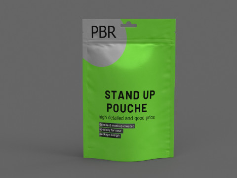 Stand up pouch v8 PBR Model 3D