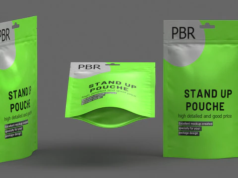 Stand up pouch v8 PBR 3D Model