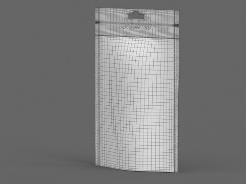 Stand up pouch v10 PBR 3D Модель