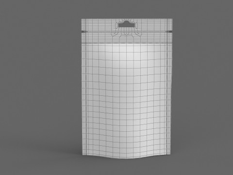 Stand up pouch v10 PBR 3D Модель