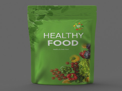 Stand up pouch v11 PBR 3D Модель