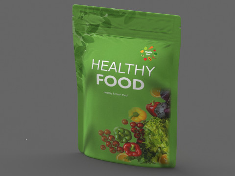 Stand up pouch v11 PBR 3D Модель