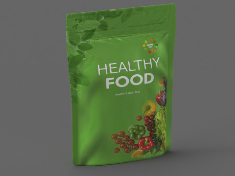 Stand up pouch v11 PBR 3D Модель
