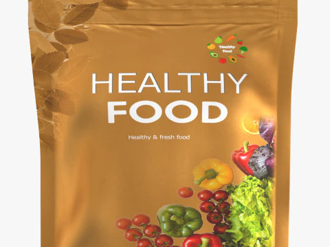 Stand up pouch v12 PBR 3D Model