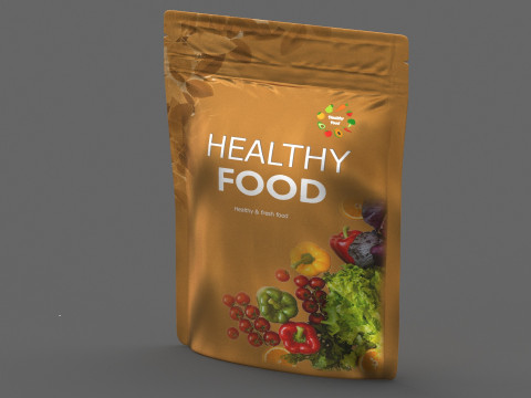 Stand up pouch v12 PBR Model 3D