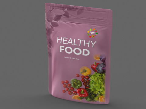 Stand up pouch v13 PBR 3D Модель